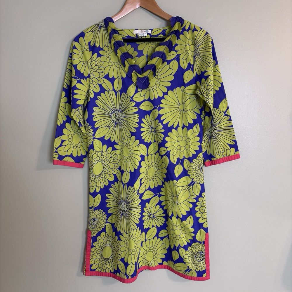 Boden Tunic Dress Sz 4 Bohemian Preppy 70s Retro Mod Maximalist Summer Hippie